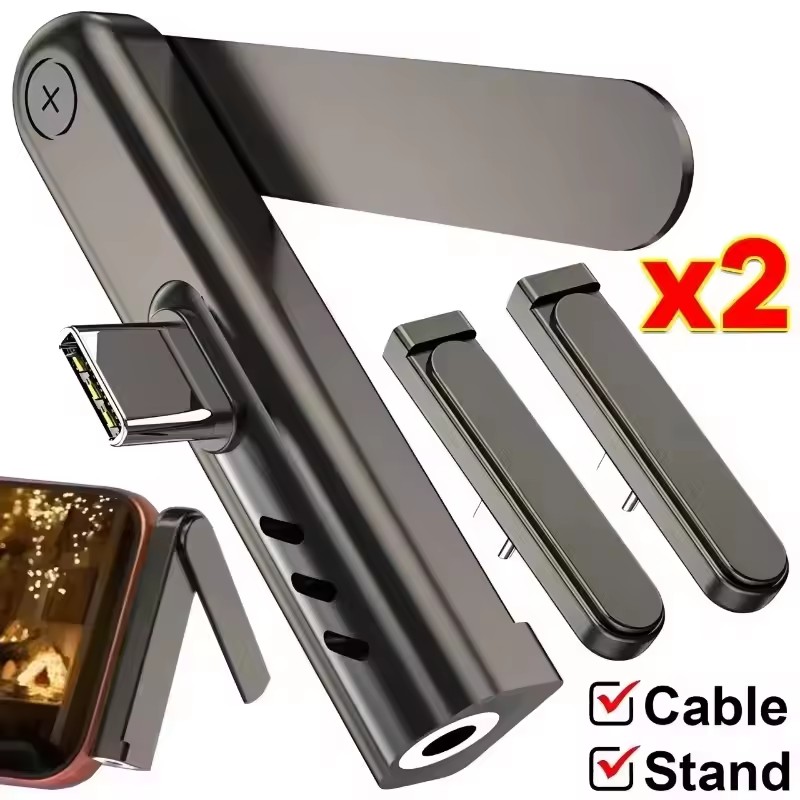 Usb Charger - 2/1PCS Adattatore pieghevole portatile da USB-C