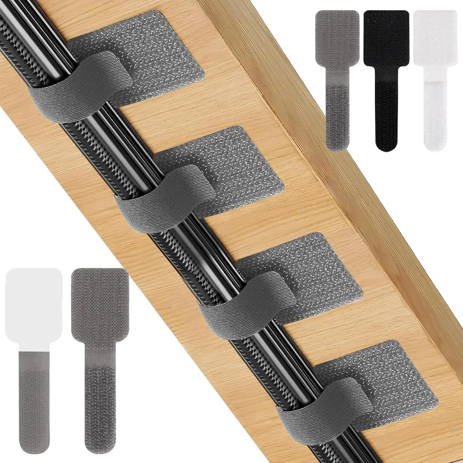Cable Organizer - Nuove fascette riutilizzabili, fascette a strappo,