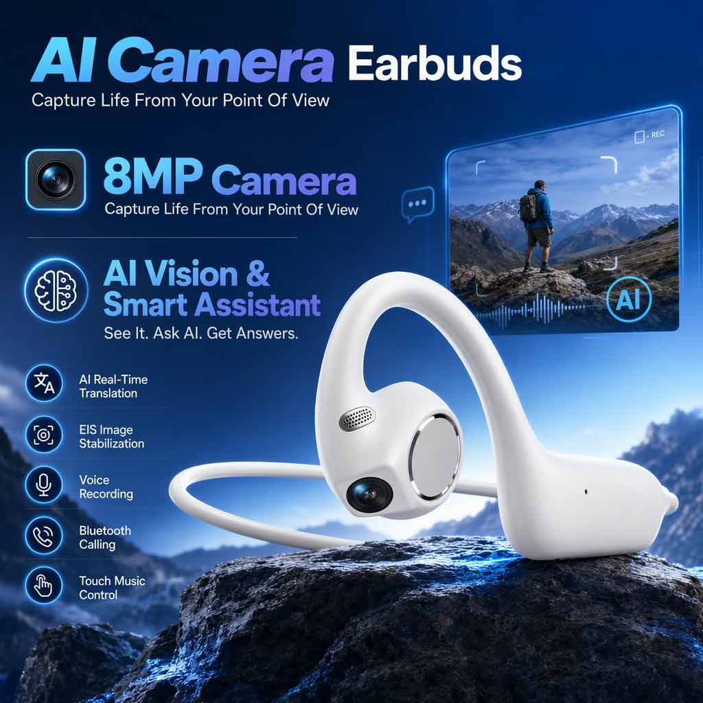 Wireless Charger - Offerta Speciale: Auricolari con Fotocamera AI,