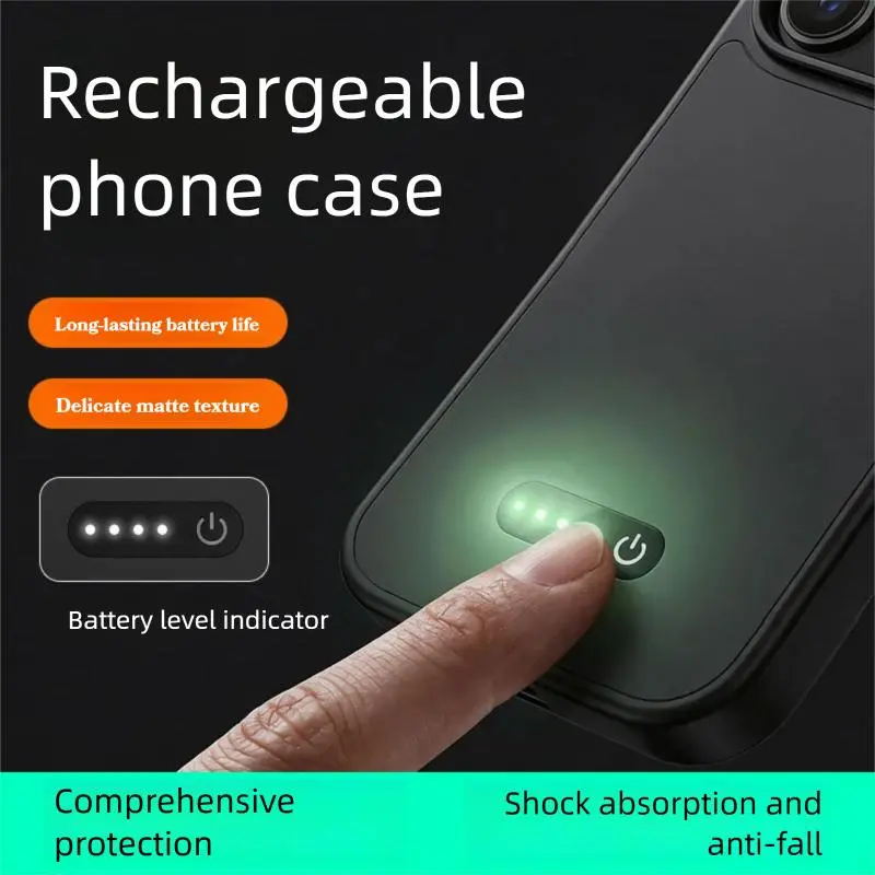 Power Bank - Custodia con batteria per iPhone 16