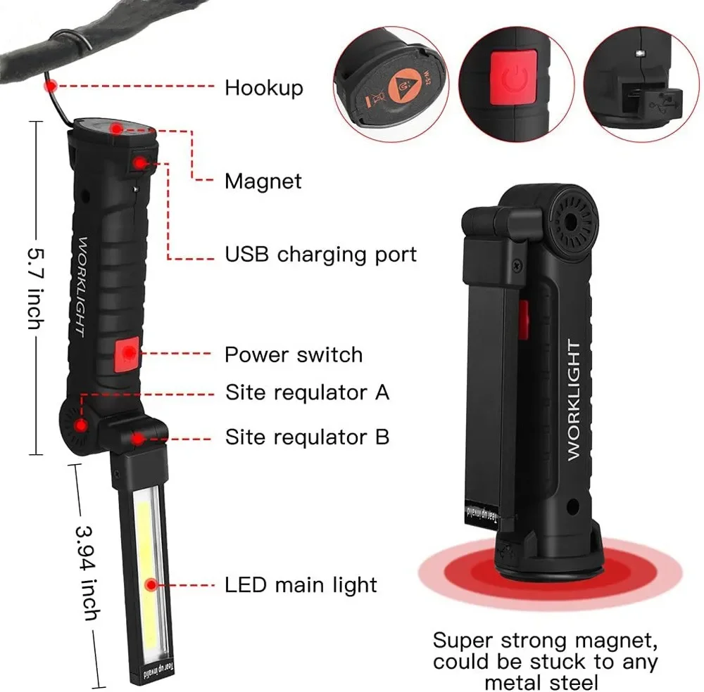 Torcia portatile a LED COB Lam - Power Bank recensione e prezzo