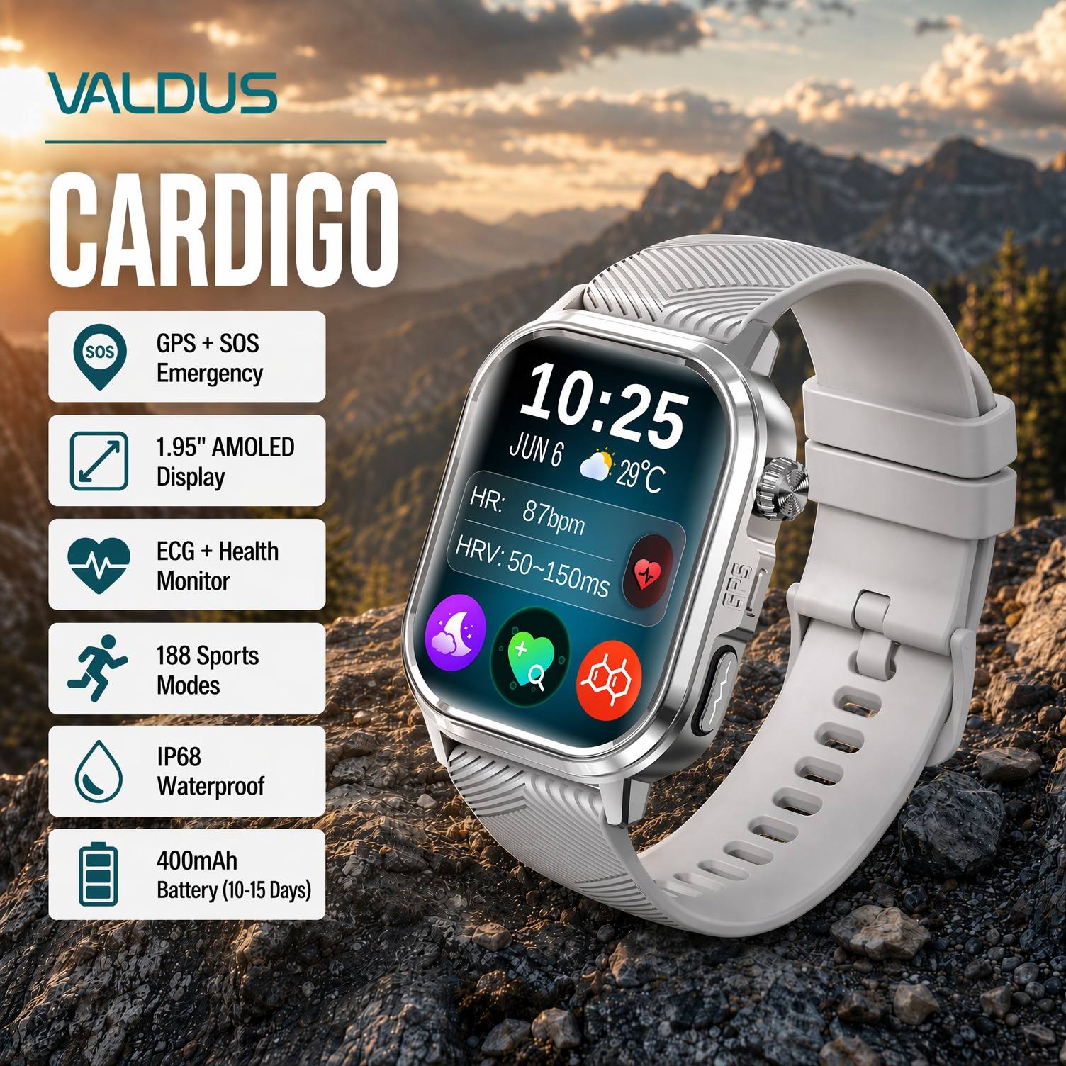 VALDUS CARDIGO Smartwatch per  - Smart Watch recensione e prezzo